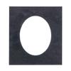 CountryArtHouse Black Suede Acid Free 28x40 Oval Picture Frame Mat with White Core Bevel Cut for 24x36 Pictures - Fits 28x40 Frame - Pack of 1 Matboard view 1