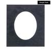 CountryArtHouse Black Suede Acid Free 28x40 Oval Picture Frame Mat with White Core Bevel Cut for 24x36 Pictures - Fits 28x40 Frame - Pack of 1 Matboard view 2