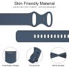 3 Pack Sport Bands Compatible with Fitbit Charge 5/6, Classic Soft Wristbands (Small, Black/Navy Blue/Purple) view 2