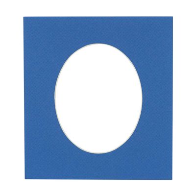 CountryArtHouse Royal Blue Acid Free 20x27 Oval Picture Frame Mat with White Core Bevel Cut for 16x23 Pictures - Fits 20x27 Frame - Pack of 1 Matboard