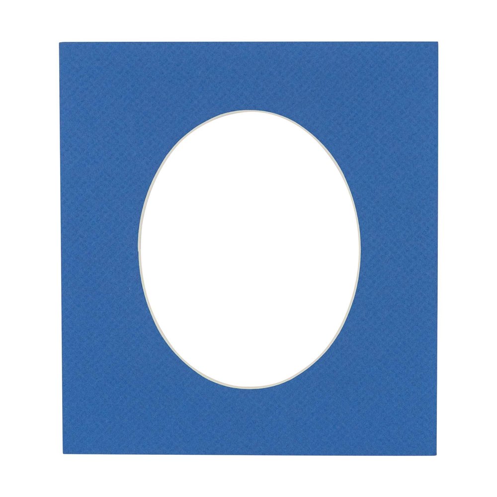 CountryArtHouse Royal Blue Acid Free 20x27 Oval Picture Frame Mat with White Core Bevel Cut for 16x23 Pictures - Fits 20x27 Frame - Pack of 1 Matboard