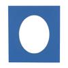 CountryArtHouse Royal Blue Acid Free 20x27 Oval Picture Frame Mat with White Core Bevel Cut for 16x23 Pictures - Fits 20x27 Frame - Pack of 1 Matboard view 1