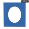 CountryArtHouse Royal Blue Acid Free 20x27 Oval Picture Frame Mat with White Core Bevel Cut for 16x23 Pictures - Fits 20x27 Frame - Pack of 1 Matboard view 2