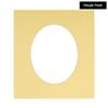 CountryArtHouse Soft Yellow Acid Free 18x24 Oval Picture Frame Mat with White Core Bevel Cut for 15x21 Pictures - Fits 18x24 Frame - Pack of 1 Matboard view 2