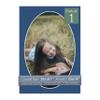 CountryArtHouse Bottle Blue Acid Free 28x40 Oval Picture Frame Mat with White Core Bevel Cut for 24x36 Pictures - Fits 28x40 Frame - Pack of 1 Matboard view 1