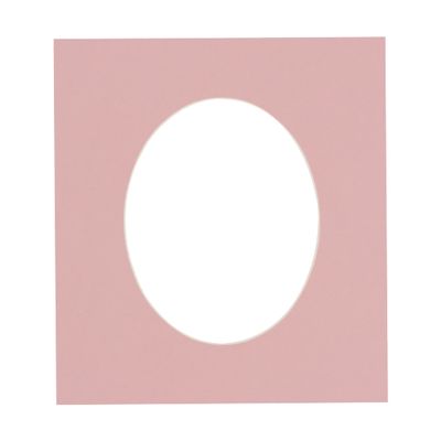 CountryArtHouse Pink Acid Free 16x24 Oval Picture Frame Mat with White Core Bevel Cut for 13x19 Pictures - Fits 16x24 Frame - Pack of 1 Matboard