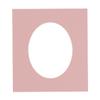 CountryArtHouse Pink Acid Free 16x24 Oval Picture Frame Mat with White Core Bevel Cut for 13x19 Pictures - Fits 16x24 Frame - Pack of 1 Matboard view 1