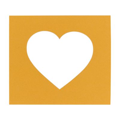 CountryArtHouse Topaz Orange Acid Free 23x23 Heart Picture Frame Mat with White Core Bevel Cut for 19x19 Pictures - Fits 23x23 Frame - Pack of 1 Matboard
