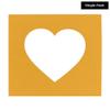 CountryArtHouse Topaz Orange Acid Free 23x23 Heart Picture Frame Mat with White Core Bevel Cut for 19x19 Pictures - Fits 23x23 Frame - Pack of 1 Matboard view 2
