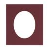 CountryArtHouse Maroon Acid Free 20x27 Oval Picture Frame Mat with White Core Bevel Cut for 15x23 Pictures - Fits 20x27 Frame - Pack of 1 Matboard view 1