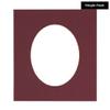 CountryArtHouse Maroon Acid Free 20x27 Oval Picture Frame Mat with White Core Bevel Cut for 15x23 Pictures - Fits 20x27 Frame - Pack of 1 Matboard view 2