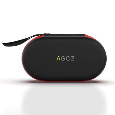 AGOZ Portable Case for Smartwatch, Travel Organizer Holder with Wrist Strap, Anti-Shock, Water Resistant, Carrying Travel Case, Storage Organizer for Smartwatches (Red)