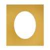 CountryArtHouse Metallic Gold Acid Free 16x24 Oval Picture Frame Mat with White Core Bevel Cut for 13x19 Pictures - Fits 16x24 Frame - Pack of 1 Matboard view 1