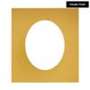 CountryArtHouse Metallic Gold Acid Free 16x24 Oval Picture Frame Mat with White Core Bevel Cut for 13x19 Pictures - Fits 16x24 Frame - Pack of 1 Matboard view 2