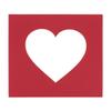 CountryArtHouse Deep Red Acid Free 24x24 Heart Picture Frame Mat with White Core Bevel Cut for 8x8 Pictures - Fits 24x24 Frame - Pack of 1 Matboard view 1