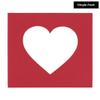 CountryArtHouse Deep Red Acid Free 24x24 Heart Picture Frame Mat with White Core Bevel Cut for 8x8 Pictures - Fits 24x24 Frame - Pack of 1 Matboard view 2