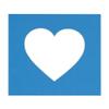 CountryArtHouse Bay Blue Acid Free 20x20 Heart Picture Frame Mat with White Core Bevel Cut for 16x16 Pictures - Fits 20x20 Frame - Pack of 1 Matboard view 1