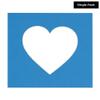 CountryArtHouse Bay Blue Acid Free 20x20 Heart Picture Frame Mat with White Core Bevel Cut for 16x16 Pictures - Fits 20x20 Frame - Pack of 1 Matboard view 2