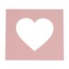 CountryArtHouse Pink Acid Free 27x27 Heart Picture Frame Mat with White Core Bevel Cut for 22x22 Pictures - Fits 27x27 Frame - Pack of 1 Matboard view 1