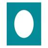 CountryArtHouse Teal Blue Acid Free 28x40 Oval Picture Frame Mat with White Core Bevel Cut for 24x36 Pictures - Fits 28x40 Frame - Pack of 1 Matboard view 3