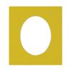 CountryArtHouse Yellow Acid Free 10x15 Oval Picture Frame Mat with White Core Bevel Cut for 8.5x11 Pictures - Fits 10x15 Frame - Pack of 1 Matboard view 1
