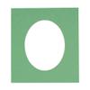 CountryArtHouse Turf Green Jade Acid Free 28x40 Oval Picture Frame Mat with White Core Bevel Cut for 24x36 Pictures - Fits 28x40 Frame - Pack of 1 Matboard view 1