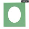 CountryArtHouse Turf Green Jade Acid Free 28x40 Oval Picture Frame Mat with White Core Bevel Cut for 24x36 Pictures - Fits 28x40 Frame - Pack of 1 Matboard view 2