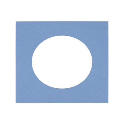 CountryArtHouse Brittany Blue Acid Free 17x17 Circle Picture Frame Mat with White Core Bevel Cut for 13x13 Pictures - Fits 17x17 Frame - Pack of 1 Matboard