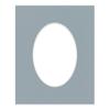 CountryArtHouse Metallic Silver Acid Free 28x40 Oval Picture Frame Mat with White Core Bevel Cut for 24x36 Pictures - Fits 28x40 Frame - Pack of 1 Matboard view 3