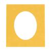 CountryArtHouse Bright Yellow Acid Free 16x20 Oval Picture Frame Mat with White Core Bevel Cut for 13x18 Pictures - Fits 16x20 Frame - Pack of 1 Matboard view 1