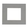 CountryArtHouse Mid Grey Acid Free 17x17 Square Picture Frame Mat with White Core Bevel Cut for 13x13 Pictures - Fits 17x17 Frame - Pack of 1 Matboard view 1