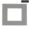 CountryArtHouse Mid Grey Acid Free 17x17 Square Picture Frame Mat with White Core Bevel Cut for 13x13 Pictures - Fits 17x17 Frame - Pack of 1 Matboard view 2