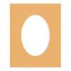 CountryArtHouse Topaz Orange Acid Free 28x40 Oval Picture Frame Mat with White Core Bevel Cut for 24x36 Pictures - Fits 28x40 Frame - Pack of 1 Matboard view 3