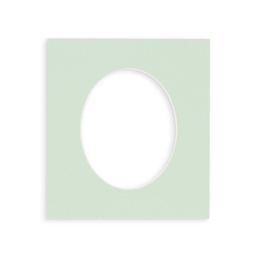 CountryArtHouse Honeydew Green Acid Free 16x20 Oval Picture Frame Mat with White Core Bevel Cut for 13x18 Pictures - Fits 16x20 Frame - Pack of 1 Matboard