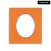 CountryArtHouse Basketball Texture Acid Free 10x15 Oval Picture Frame Mat with White Core Bevel Cut for 8.5x11 Pictures - Fits 10x15 Frame - Pack of 1 Matboard view 2