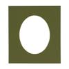 CountryArtHouse Dill Green Acid Free 16x23 Oval Picture Frame Mat with White Core Bevel Cut for 13x20 Pictures - Fits 16x23 Frame - Pack of 1 Matboard view 1