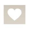 CountryArtHouse Grey Acid Free 24x24 Heart Picture Frame Mat with White Core Bevel Cut for 20x20 Pictures - Fits 24x24 Frame - Pack of 1 Matboard view 1