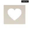 CountryArtHouse Grey Acid Free 24x24 Heart Picture Frame Mat with White Core Bevel Cut for 20x20 Pictures - Fits 24x24 Frame - Pack of 1 Matboard view 2