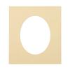CountryArtHouse Tan Acid Free 12x16 Oval Picture Frame Mat with White Core Bevel Cut for 11x12 Pictures - Fits 12x16 Frame - Pack of 1 Matboard view 1