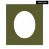 CountryArtHouse Dill Green Acid Free 20x27 Oval Picture Frame Mat with White Core Bevel Cut for 15x23 Pictures - Fits 20x27 Frame - Pack of 1 Matboard view 2
