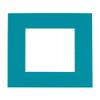 CountryArtHouse Teal Blue Acid Free 20x20 Square Picture Frame Mat with White Core Bevel Cut for 16x16 Pictures - Fits 20x20 Frame - Pack of 1 Matboard view 1