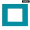 CountryArtHouse Teal Blue Acid Free 20x20 Square Picture Frame Mat with White Core Bevel Cut for 16x16 Pictures - Fits 20x20 Frame - Pack of 1 Matboard view 2
