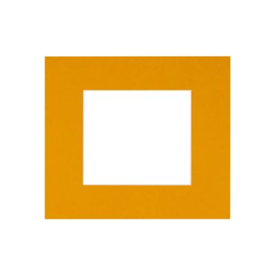 CountryArtHouse Golden Orange Acid Free 17x17 Square Picture Frame Mat with White Core Bevel Cut for 13x13 Pictures - Fits 17x17 Frame - Pack of 1 Matboard
