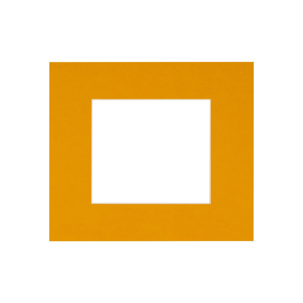 CountryArtHouse Golden Orange Acid Free 17x17 Square Picture Frame Mat with White Core Bevel Cut for 13x13 Pictures - Fits 17x17 Frame - Pack of 1 Matboard