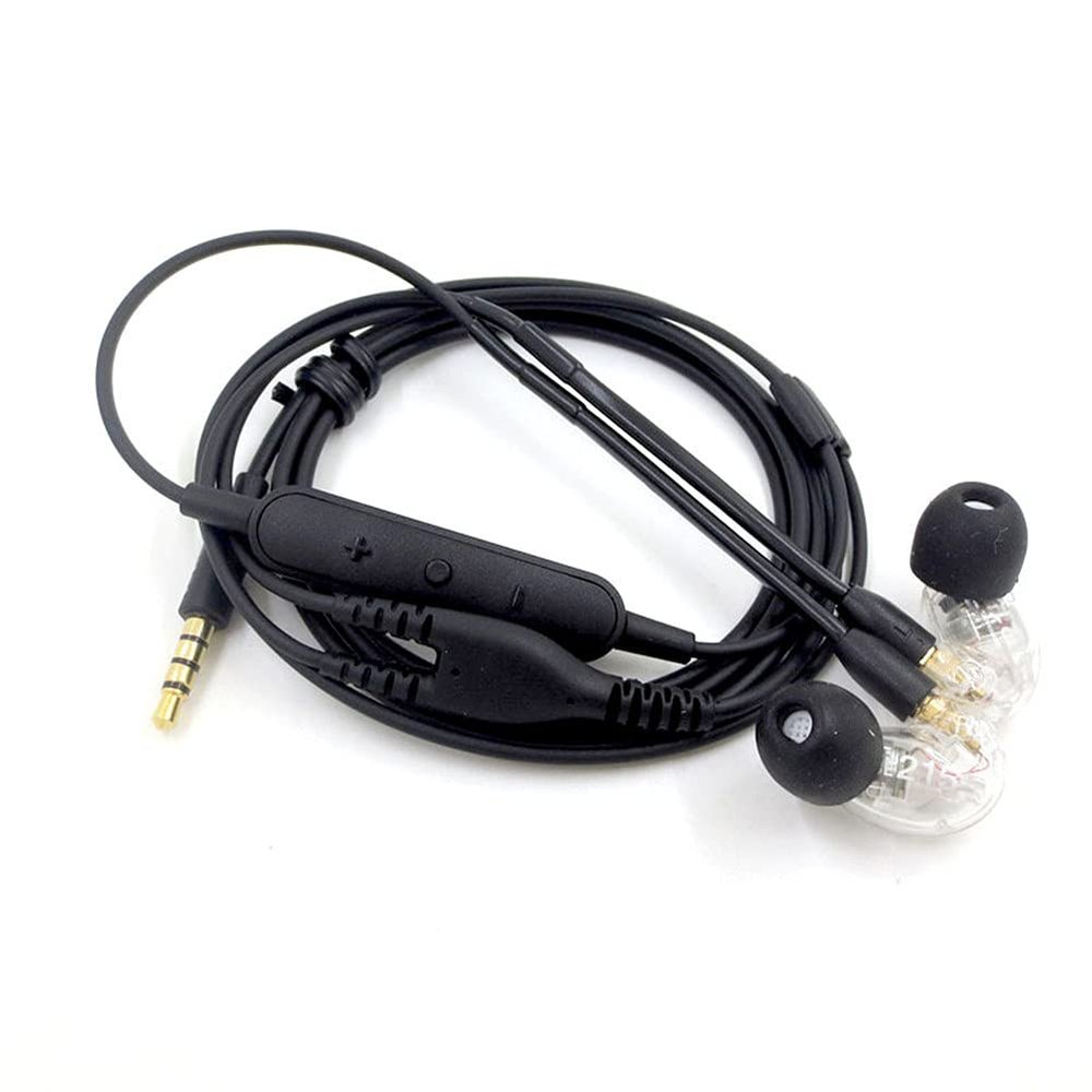 1x 1.2M Earphone Audio Cable with Control for Shure SE215 SE535 MMCX