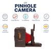 Jollylook Pinhole Instant Film Camera Building Set - 3D Wooden Puzzle for Adults - Retro Vintage Steampunk Mechanical Wood Model to Build - Compatible with Instax Mini Film (Not Included) view 3