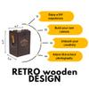 Jollylook Pinhole Instant Film Camera Building Set - 3D Wooden Puzzle for Adults - Retro Vintage Steampunk Mechanical Wood Model to Build - Compatible with Instax Mini Film (Not Included) view 4