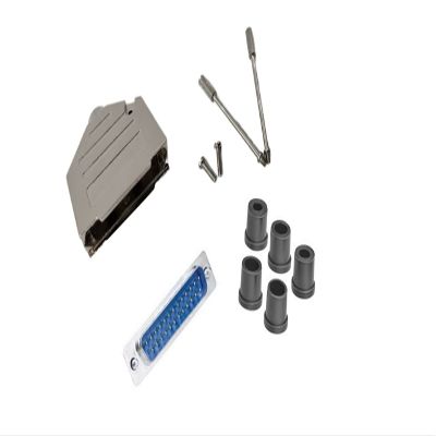 C COMPUCABLE CORPORATION CompuCablePlusUSA.com Best D-Sub DB25 Solder Male KIT with No Ear Full Profile Deluxe Metal Hood (DB25, Male)