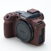 MUZIRI KINOKOO EOS R10 Case, Silicone Protective Case - Compatible for Canon EOS R10 Camera - Light Weight Soft Rubber Easy Carrying Case - Coffee view 2