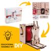 Jollylook Pinhole Instant Film Camera Building Set - 3D Wooden Puzzle for Adults - Retro Vintage Steampunk Mechanical Wood Model to Build - Compatible with Instax Mini Film (Not Included) view 2
